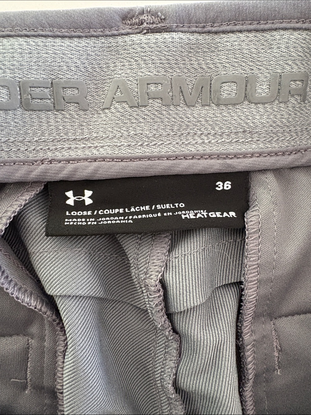 Under Armour Men's Gray Performance Shorts - Picture 2 of 3